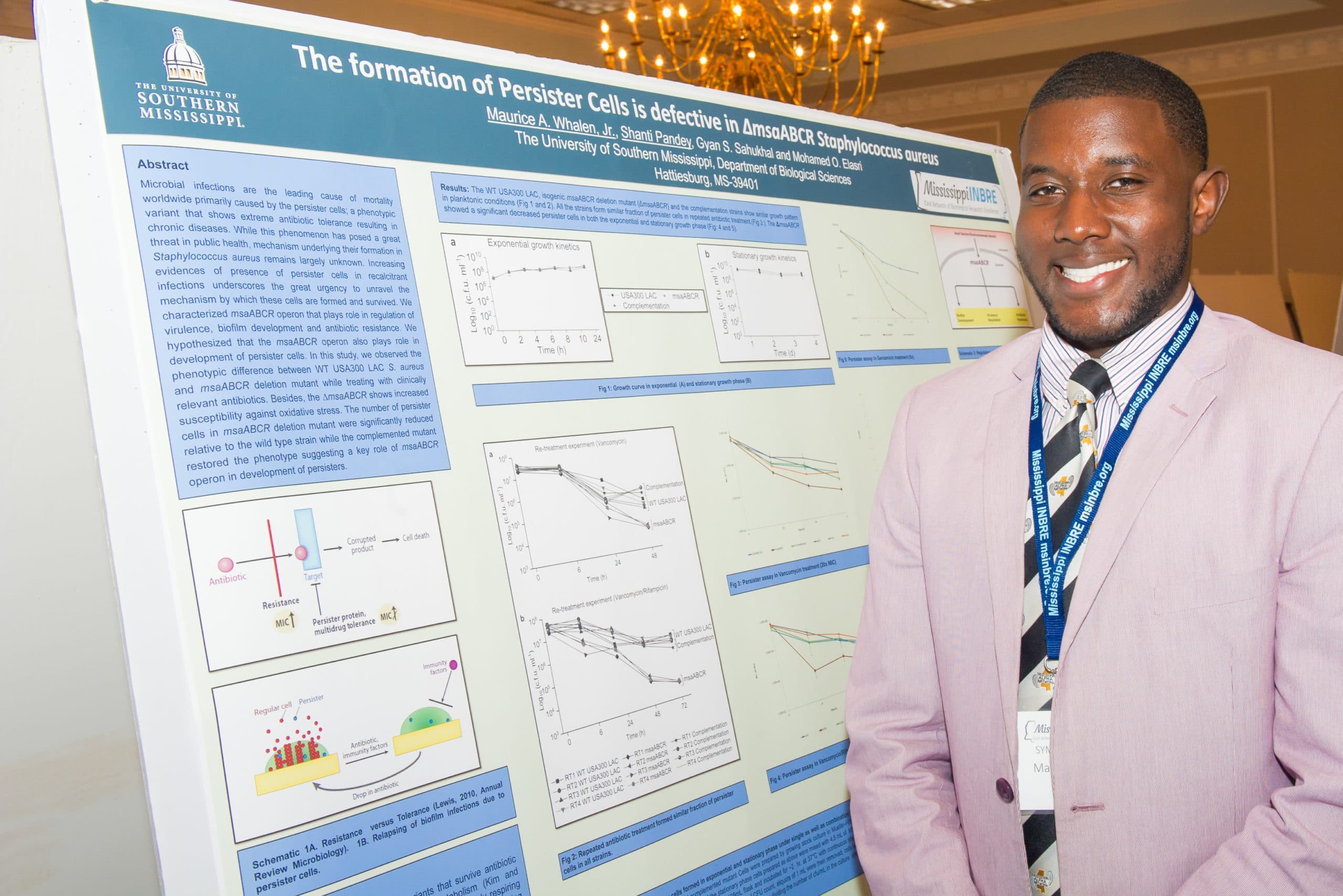 Catching up with 2017 Mississippi INBRE Research Scholar, Maurice Whalen
