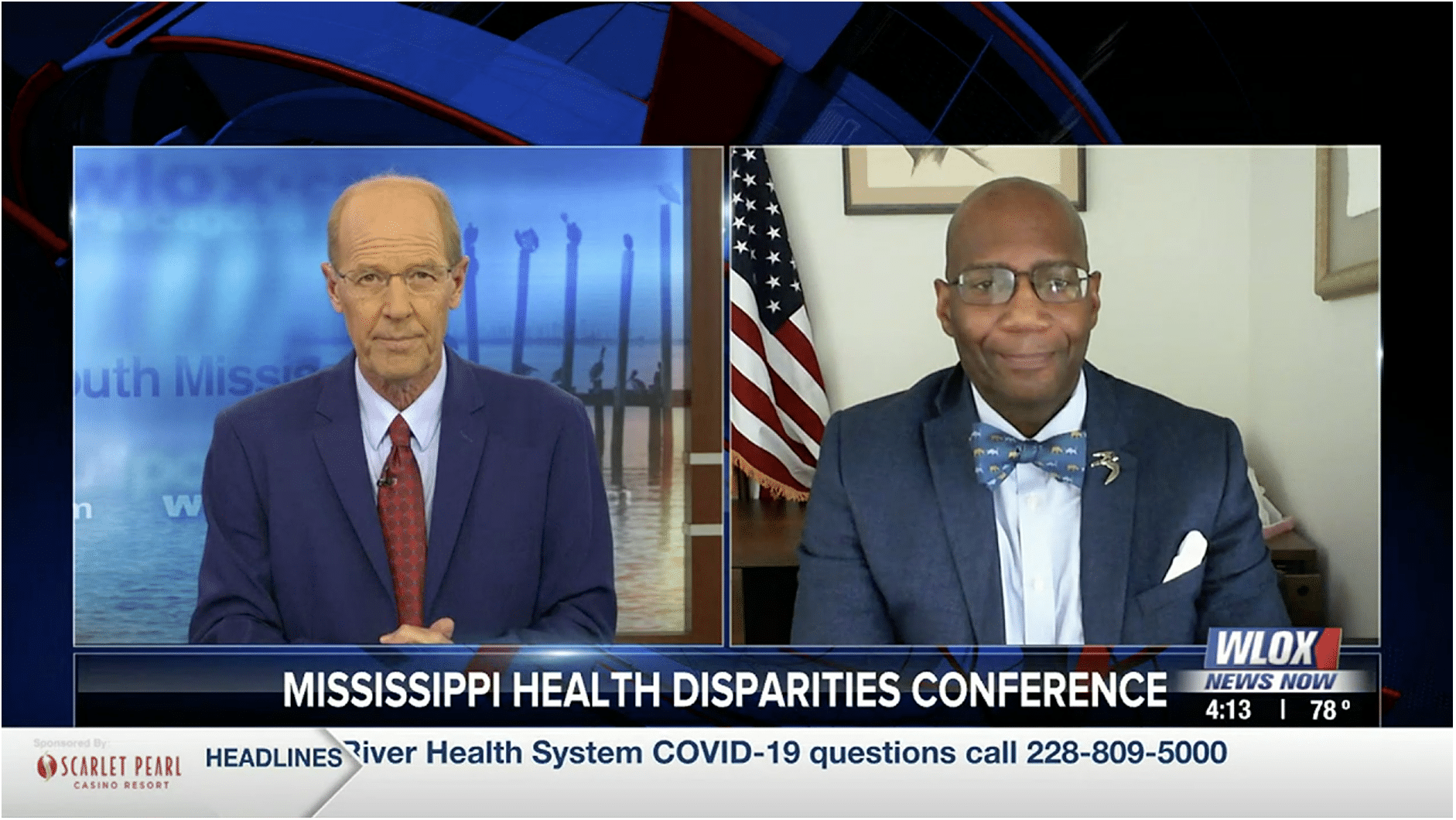 WLOX interviews Dr. Stephen Farrow about Mississippi Health Disparities Conference 2021